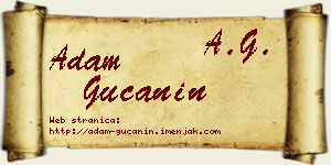 Adam Gučanin vizit kartica